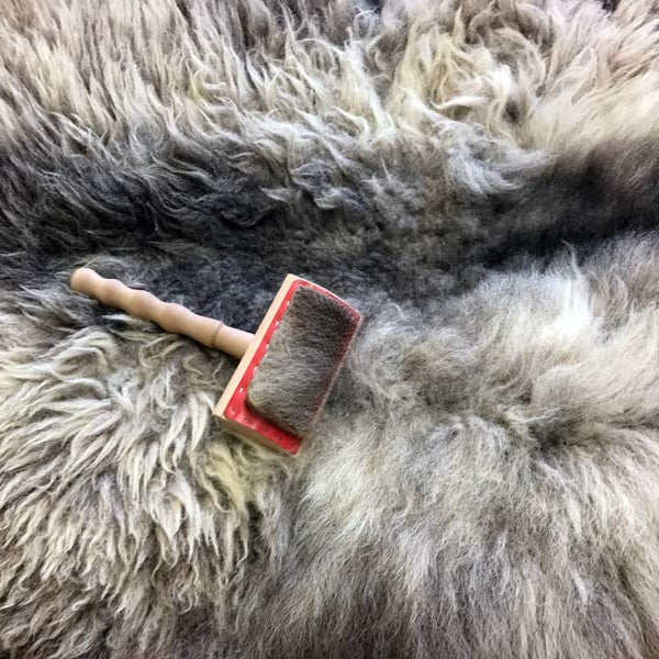 Why you need to brush a sheepskin rug
