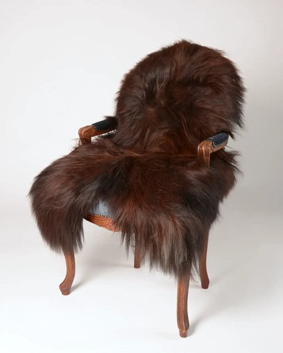 Dark Brown Icelandic Sheepskin #006