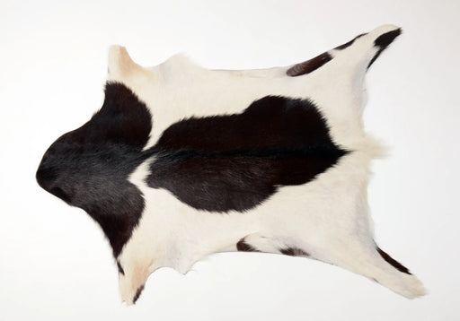 Goatskin rug #039 black and white