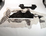 Zebra and black cowhide scraps for craft
