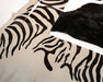 Zebra and black cowhide scraps for craft