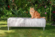 Grey cowhide bench seat New Zealand