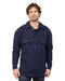 Mens 100% wool Shacket in Navy Blue - HS001