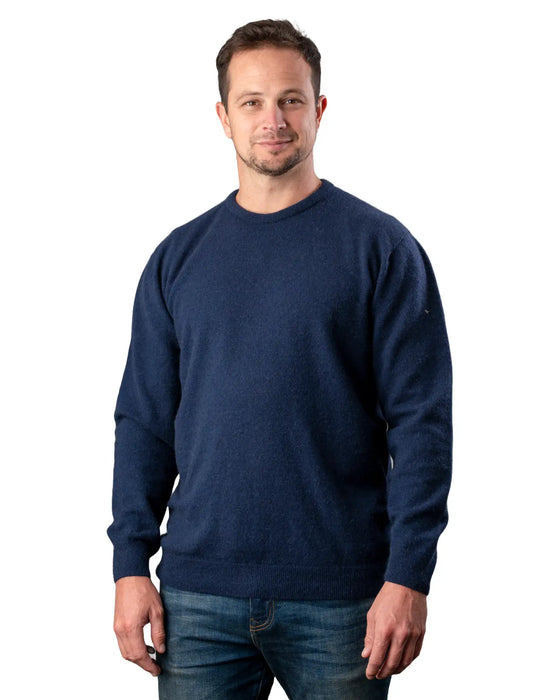 Twilight men's possum merino wool crew neck sweater NB120