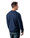 Twilight men's possum merino wool crew neck sweater back