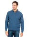 Men's merino wool vee-neck sweater in new Marine Blue NB121