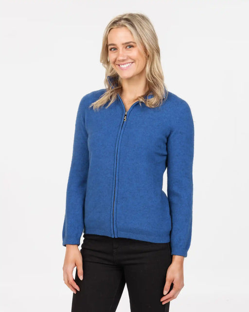 NB485 womens zip jacket cornflower blue