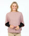 Lily pink possum merino poncho tunic NB868