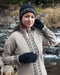 Warm Black Gloves in Possum Merino Wool - NX100