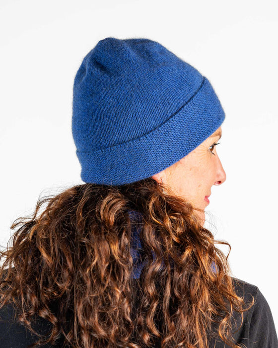 NX101 Cornflower blue possum merino beanie