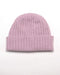 NX480 ribbed possum merino beanie Lilac Purple