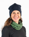 NX740 reversible beanie possum merino - Deep Sage