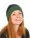 NX740 reversible beanie possum merino - Deep Sage