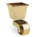 Square cup and caster brass wheels 32mm