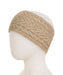 Flax Beige Cable Knit Headband - NX725