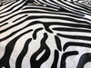 Zebra cowhide upholstery hide