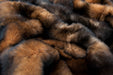 Natural Reddish Brown Possum Fur Bed Footer texture